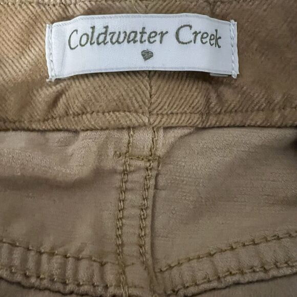 Coldwater Creek Tan Corduroy Womens Size 14 Bootcut 5 Pocket - Picture 6 of 10
